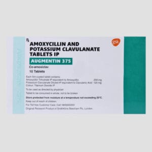 Augmentin 375mg (Amoxycillin & Potassium Clavulanate) Tablets