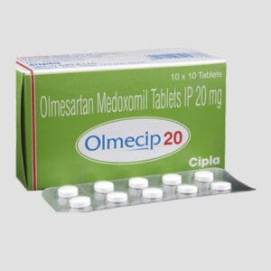 Olmesartan Medoxomil 20mg (Olmecip) Tablets