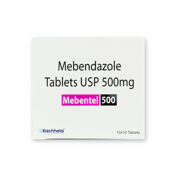 Mebendazole 500mg (Mebentel) tablets